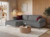 Selsey 'Avolla' Ecksofa mit Schlaffunktion, Bettkasten und hydrophober Chenille, linksseitig, Grau Bild 3