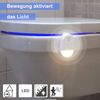 WC Nachtlicht ,Functional', WC-Licht oder Wandmontage, Bewegungs- und Dämmerungssensor, buntes und weißes Licht, H 13,7cm Bild 3