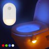 WC Nachtlicht ,Functional', WC-Licht oder Wandmontage, Bewegungs- und Dämmerungssensor, buntes und weißes Licht, H 13,7cm Bild 2