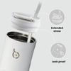 Isolierte Trinkflasche 680 ml Sport Wasserflasche mit Strohhalm Griff Bild 2