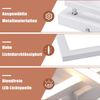 ZMH Deckenlampe LED Deckenleuchte Wohnzimmer - Schlafzimmerlampe weiß Wohnzimmerlampe 24W Küchenlampe Modern 3000K Warmweiß Flurlampe Eckig Deckenbeleuchtung für Wohnzimmer Küche Flur Bild 5