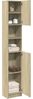vidaXL Badezimmerschrank Sonoma-Eiche 32x25,5x190 cm Holzwerkstoff 849606 Bild 3