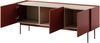 Bettso 'COLOR' RTV-Schrank mit überstehender Kante, Holzwerkstoff Rot, 55x37x144 cm Bild 2