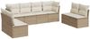 vidaXL 8-tlg. Garten-Sofagarnitur mit Kissen Beige Poly Rattan 3217448 Bild 2