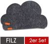 wortek Platzset Filz Kinder Tischset Platzset aus Filz Filzmatte, (Set, 2-St, 2-teilig), waschbare Tisch-Untersetzer, Teller-Untersetzer Bild 2