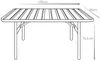 Vente-unique - MIRMANDE Garden dining set Metall Beige - B 80 cm x H 74,5 cm x L 160 cm Bild 5