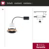 Paulmann 92237 LED Einbauleuchte Lanati 3er-Set schwenkbar 2700K Holzoptik Schwarz Bild 5