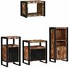 vidaXL Badezimmermöbel-Set mit Regal 4 pcs Massives upgecyceltes Holz 3305663 Bild 2