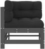 vidaXL Ecksofa mit Kissen Grau Massivholz Kiefer 825655 Bild 3