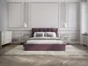 Vente-unique - ELIAVA Bett Stoff Rot - B 213 cm x H 106 cm x L 170 cm Bild 3