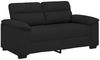 vidaXL 2-Sitzer-Sofa Schwarz 160x81x84 cm Stoff 4105299 Bild 2