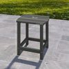 Outsunny Beistelltisch Campingtisch Terrassentisch (Wetterfest Balkontisch, 1-St, Gartentisch), für Garten Terrasse Balkon 48 x 37 x 46 cm Grau Bild 3