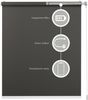 Lichtblick Sonnenschutzsysteme GmbH Bluetooth-Rollo Mailand 110 cm x 190 cm (BxL) deep grey Tageslicht; Klemm- und schraubbar; Motor per App oder manuell steuerbar Bild 3