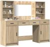 vidaXL Schminktischset mit LED 3 pcs Sonoma-Eiche Holzwerkstoff 3334283 Bild 3