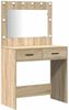 vidaXL Schminktischset mit LED 3 pcs Sonoma-Eiche Holzwerkstoff 3334283 Bild 5