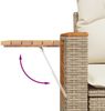 vidaXL 8-tlg. Garten-Sofagarnitur mit Kissen Beige Poly Rattan 3226646 Bild 3