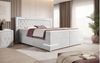 Boxspringbett Carlotta mit LED, Stauraum und USB (Samt) 200x200 Weiß H3 (70-100kg) Bild 2