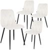 B&D home 4-Fußstuhl VICKA (Set, 4 St), Polsterstuhl aus Samt für Esszimmer und Küche Bild 2
