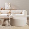 Bronx71 Hocker Neso halbrund beige Bild 4