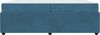 vidaXL Bettrahmen mit Matratze Blau 200 x 200 cm Stoff 3398442 Bild 5