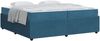 vidaXL Bettrahmen mit Matratze Blau 200 x 200 cm Stoff 3398442 Bild 2