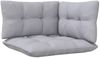 vidaXL 2-Sitzer-Gartensofa mit Grauen Kissen Massivholz Kiefer 3096009 Bild 5