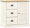 Sideboard, Küchenschrank mit Schubladen VIGO 78x40x75 cm Massivholz Kiefer Bild 2