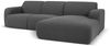 Micadoni Ecksofa Molino 4-Sitzer Rechts Boucle Dunkelgrau Bild 2