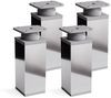 sossai® Möbelfuß Design-Möbelfüße, 4er & 8er Set, höhenverstellbar MFV1, Farbe: Chrom, (4-St), Farbe: Chrom Bild 5