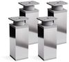 sossai® Möbelfuß Design-Möbelfüße, 4er & 8er Set, höhenverstellbar MFV1, Farbe: Chrom, (4-St), Farbe: Chrom Bild 4