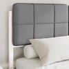 vidaXL Bettgestell mit gepolstertem Kopfteil Hellgrau 150 x 200 cm 3398193 Bild 3