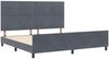 vidaXL Boxspringbett mit Kopfteil Dunkelgrau 200 x 200 cm Samt 3344964 Bild 5