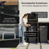 STEELSØN 'Diorus' Mülltonnenbox 3er je 120 Liter, graphitschwarz, Mülltonnenverkleidung aus Stahl mit Sichtstreifen, wetterfest, 102x62x177,5 cm, abschließbare Müllbox für 3 Tonnen Bild 3