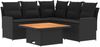 vidaXL Möbelsets mit Kissen 4 pcs Schwarz PE-Rattan 3422174 Bild 2