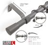 Deco-Raum® Gardinenstange Liya 19mm | Länge: 180cm | Material: Metall | Farbe: Grau Bild 2