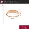 Paulmann 71083 Selection Bathroom LED Deckenleuchte Oka IP44 White Switch Holzoptik Bild 5
