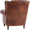 Ohrenbackensessel Katreen Bezug Wischleder Buche nussbaum dunkel / braun 22784 Bild 4