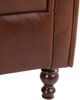 Ohrenbackensessel Katreen Bezug Wischleder Buche nussbaum dunkel / braun 22784 Bild 5
