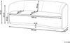 Sofa 3-Sitzer ROSET Stoff Grau Bild 2