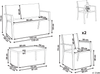 Lounge Set mit Tisch 4-Sitzer TAVOLETO Metall Grau Bild 2