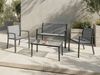 Lounge Set mit Tisch 4-Sitzer TAVOLETO Metall Grau Bild 3