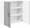 vidaXL Wandschrank LUCCA Graues Sonoma 80 x 31 x 80 cm Holzwerkstoff 885061 Bild 5
