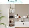 Dripex Schminktisch mit Hocker Kosmetiktisch mit Schubladen B87 x T40 x H144 cm weiß Bild 4