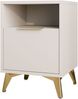 Nachttisch Xylix 1SZ mit Schublade (Farbe: Sandbeige) Bild 3