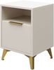 Nachttisch Xylix 1SZ mit Schublade (Farbe: Sandbeige) Bild 5