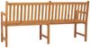 vidaXL Gartenbank 180 cm Massivholz Teak 316632 Bild 3