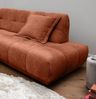 Sofa Italia von Benformato mit Ottomane und Wellenfederung Bild 5