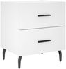vidaXL Nachttische 2 Stk. Weiß 40x35x47,5 cm Holzwerkstoff 827341 Bild 5