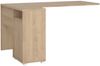 Dmora Schreibtisch Peipah, Mehrzweckschreibtisch, Bürotisch für PC, Eckschreibtisch, 150x100 h76 cm, Eiche und Weiß Bild 5