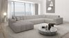 Polster Wohnlandschaft Ibiza – Komfort & Stil - Boucléstoff - Pearl - Links Bild 2